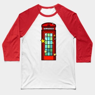 London's Red Telephone Box Baseball T-Shirt